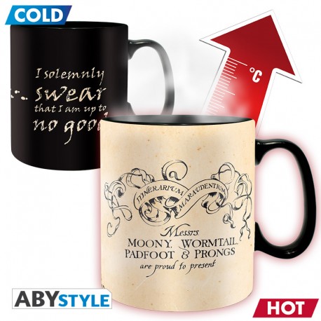 HARRY POTTER: TAZZA CHE CAMBIA COLORE HARRY POTTER - I SOLEMNLY SWEAR -  ABYSTYLE, Bicchieri, Sottobicchieri, Tazze