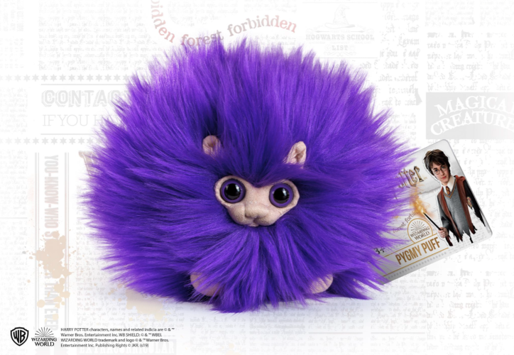 PELUCHE HARRY POTTER - PUFFOLA PIGMEA VIOLA - NOBLE COLLECTION